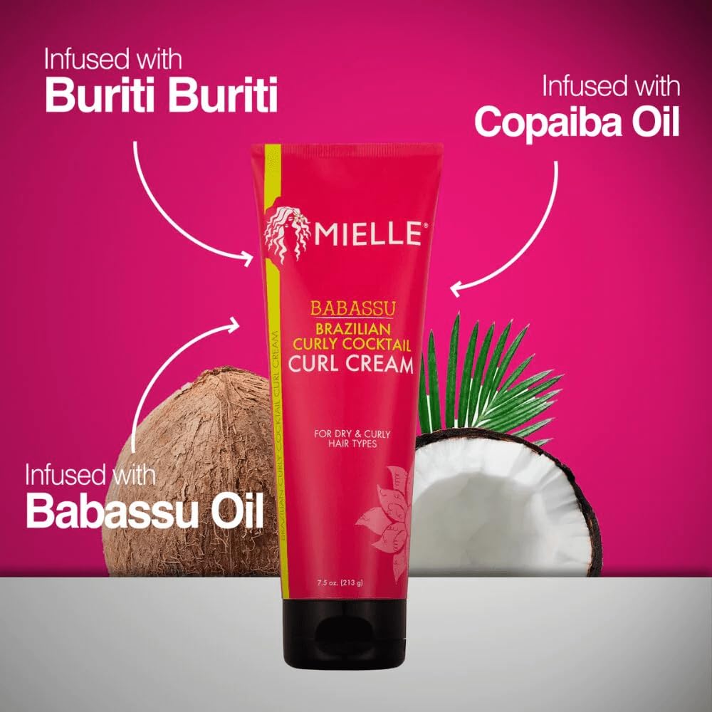 Mielle Organics Brazilian Curly Cocktail Curl Cream (7.5 oz.)