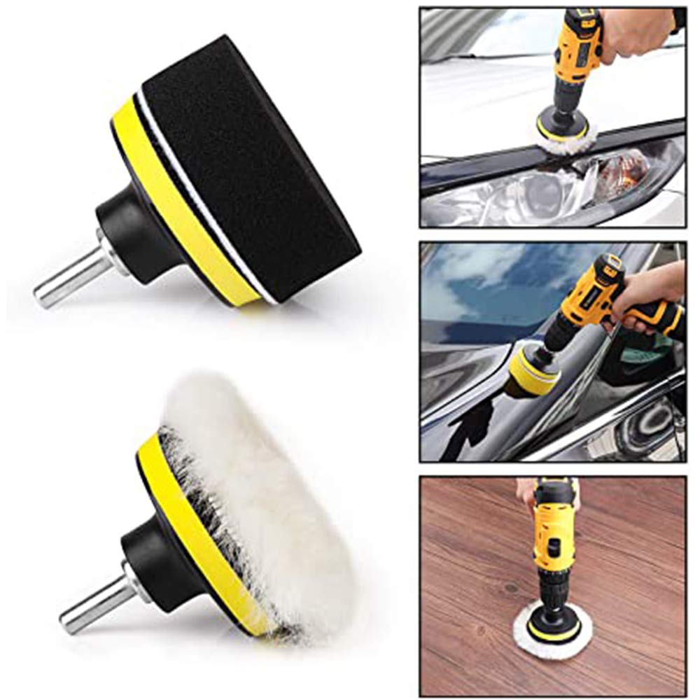 Set de Almohadillas de Esponja Yundobop Varias para Pulir Coche 22 Piezas