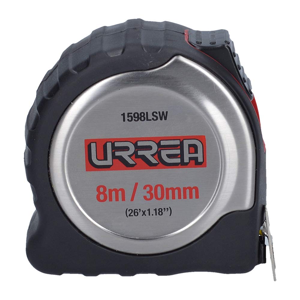 Flexómetro Acero Inoxidable Urrea 8 m X 30 mm