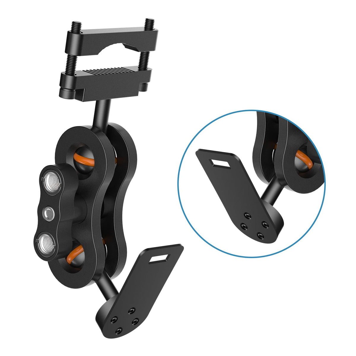 Soporte de Radar de Coche de Aluminio para Barra de Espejo Retrovisor