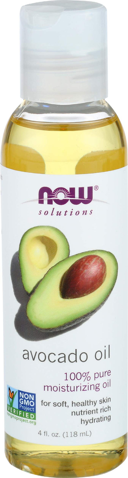 Now Foods, aceite de masaje aguacate, 4 onzas líquidas