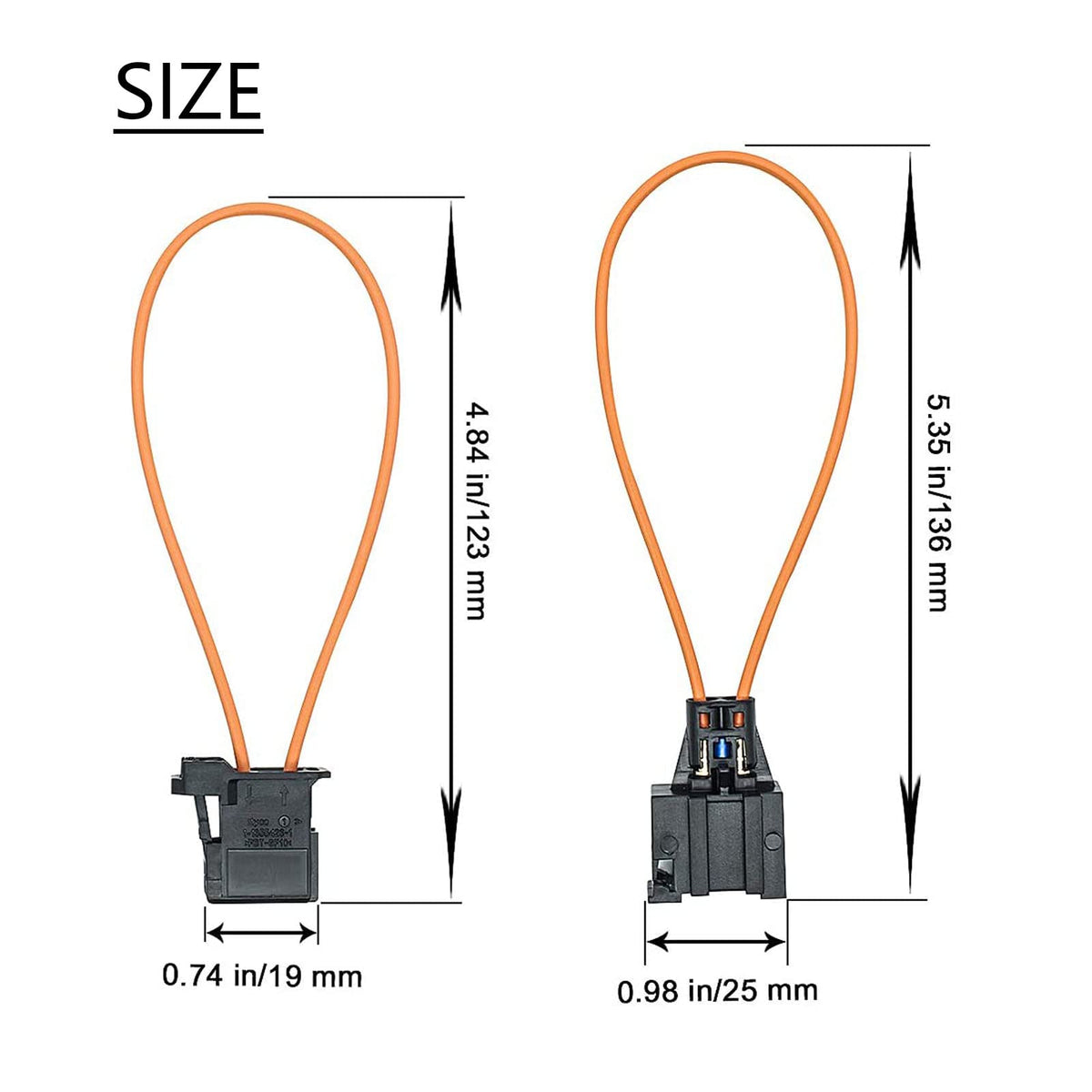 Adaptadores Ópticos Universales Airlxf Mercedes BMW Audi Porsche SOS FIX (13,5 cm) Paquete de 2