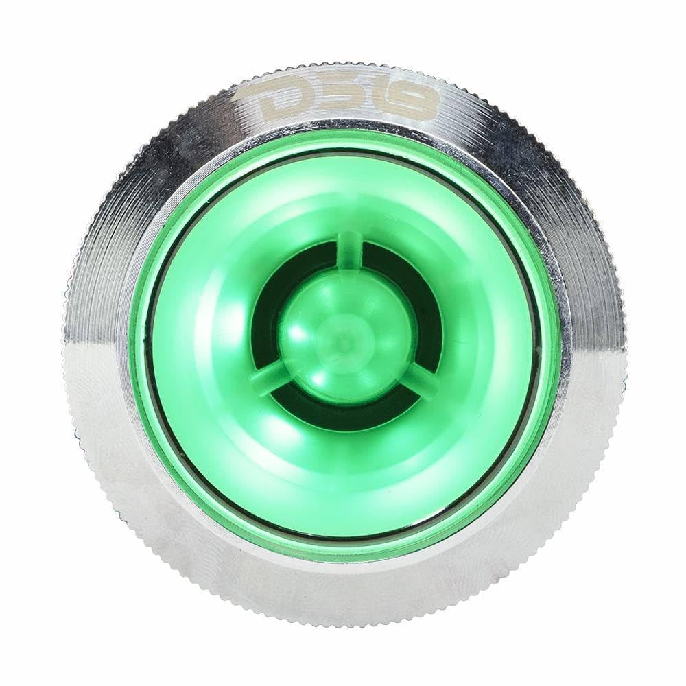 DS18 PRO-TW7L RGB Alluminum Super Bullet altavoz de agudos con imán de neodimio, bobina de voz de 1 pulgada, cuerpo de policarbonato y bala, 200 W máximo, 100 W RMS, 4 ohmios, los tweeters Crossover-PRO integrados son los mejores (1 altavoz)