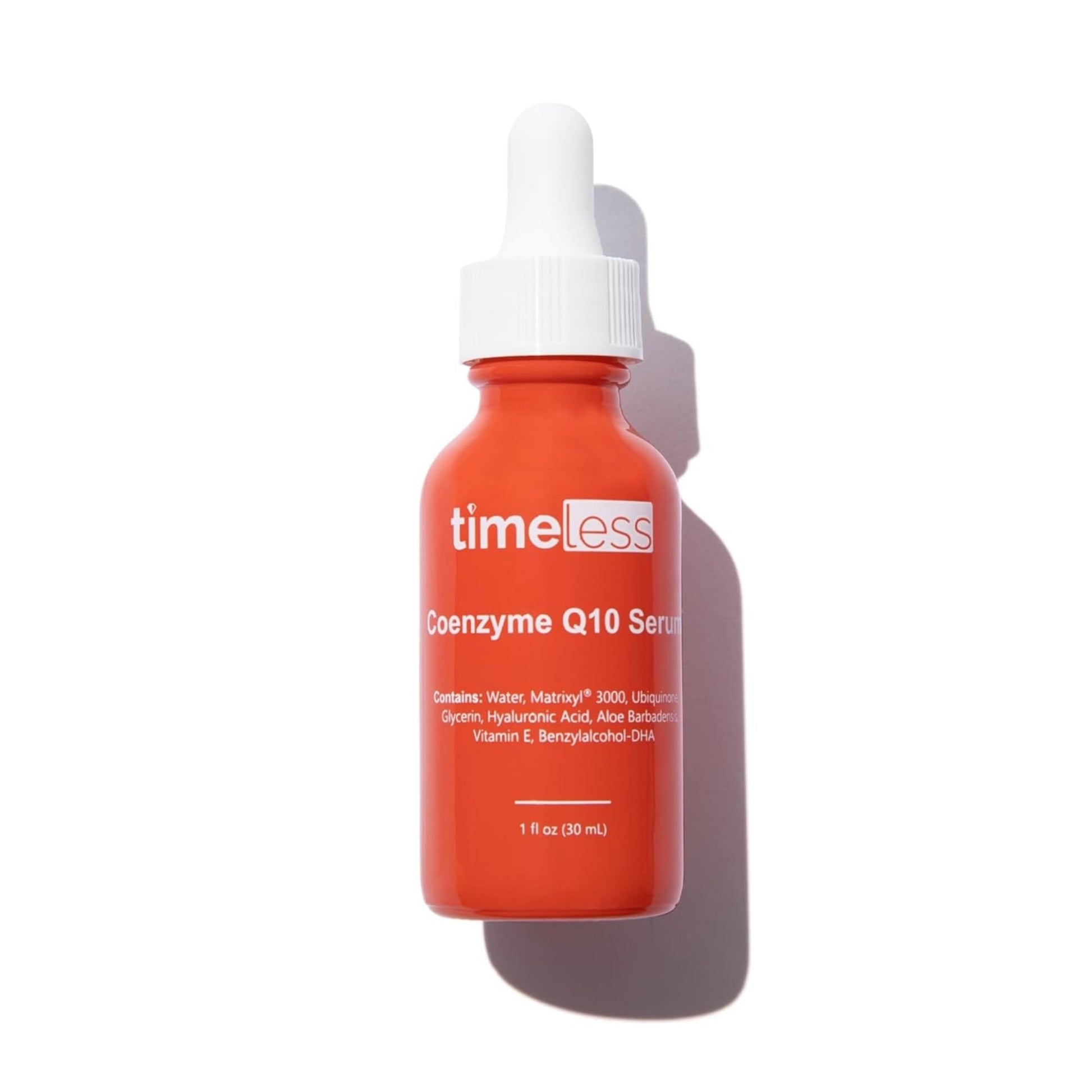 TIMELESS SKIN CARE | Sérum Coenzima Q10 | Uso Diario | Antioxidante | Q10 al 2%, Matrixyl y Ácido Hialurónico | 1oz 30ml