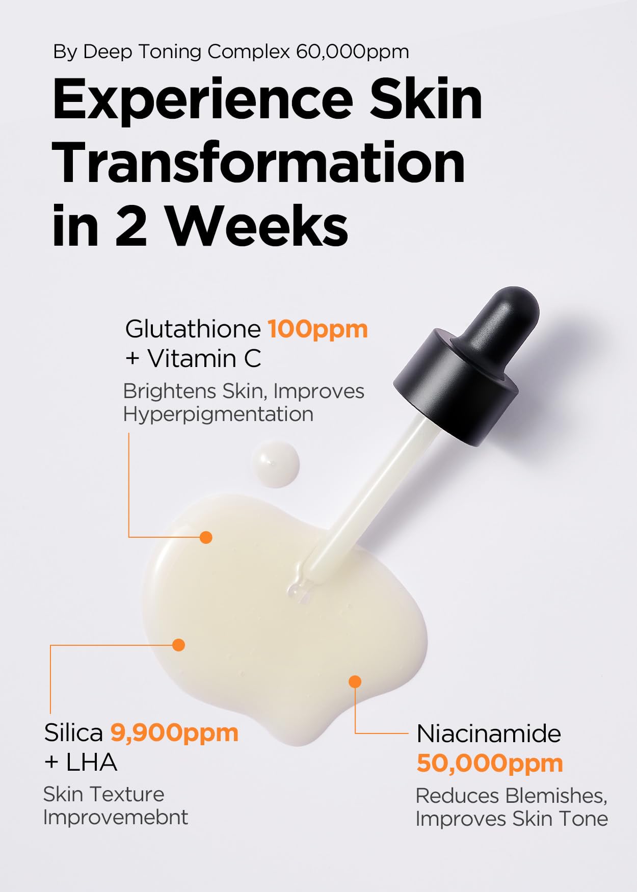 [K Beauty] Suero en ampolla de glutatión con tonificación profunda Bewants | Cuidado de la piel coreano con vitamina C y extracto de caléndula, 1,01 fl.oz