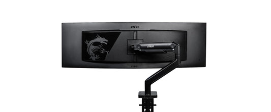 Brazo de Soporte de Monitor MSI mag MT201 Negro de Alta Resistencia Ajustable Compatible con VESA