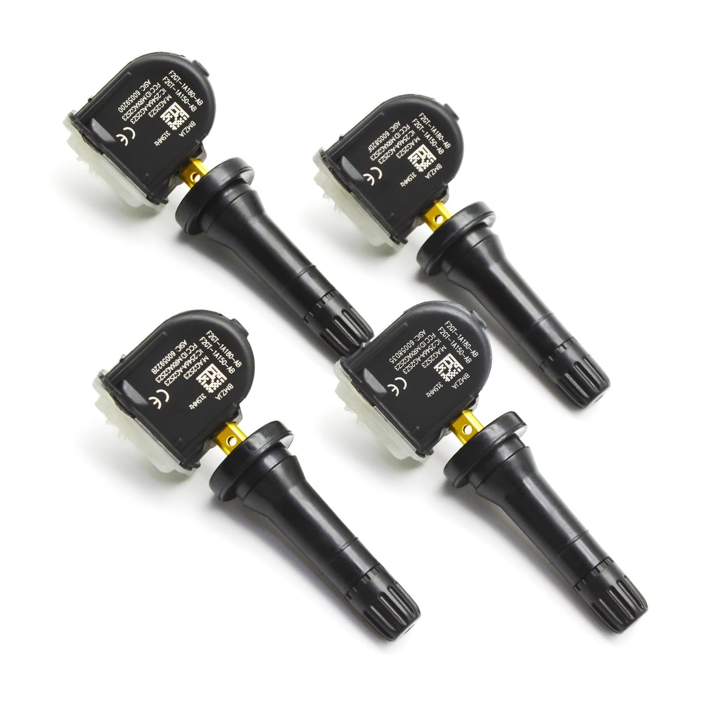 Paquete de 4 Sensores de Presión de Neumáticos IZYSS Programados en 315MHz para Ford y Lincoln