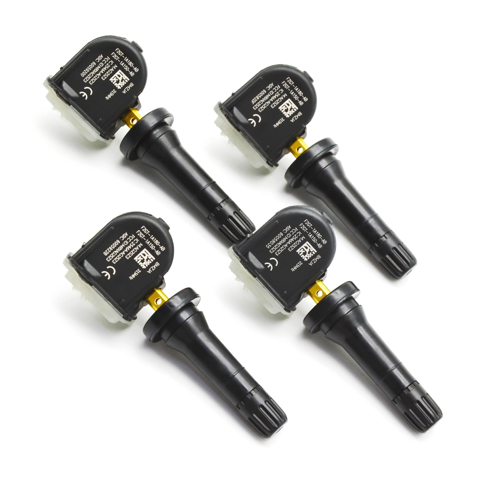 Paquete de 4 Sensores de Presión de Neumáticos IZYSS Programados en 315MHz para Ford y Lincoln