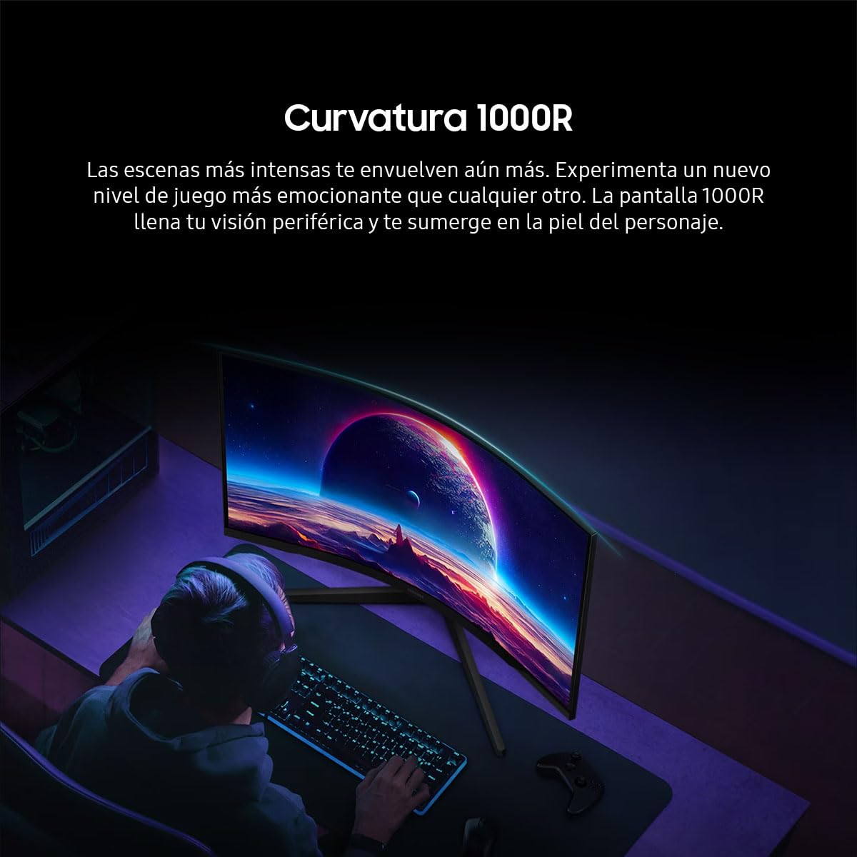 Monitor Gamer Samsung Odyssey 24 Pulgadas Curvo FHD VA 180 Hz G3