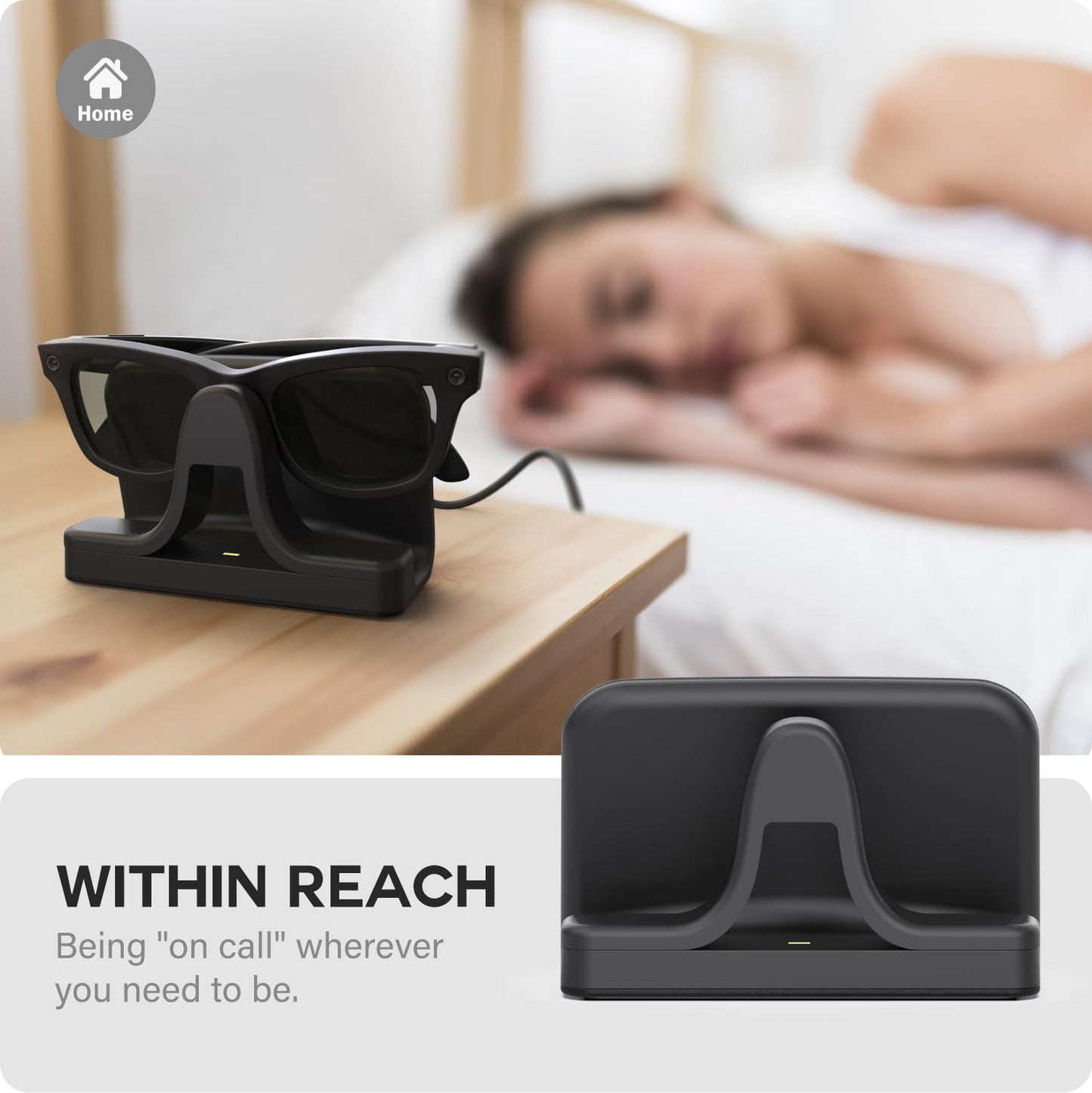 TUSITA Base de Carga & Cable Compatible con Ray-Ban Meta (Gen 1 2) Gafas Inteligentes, USB-C