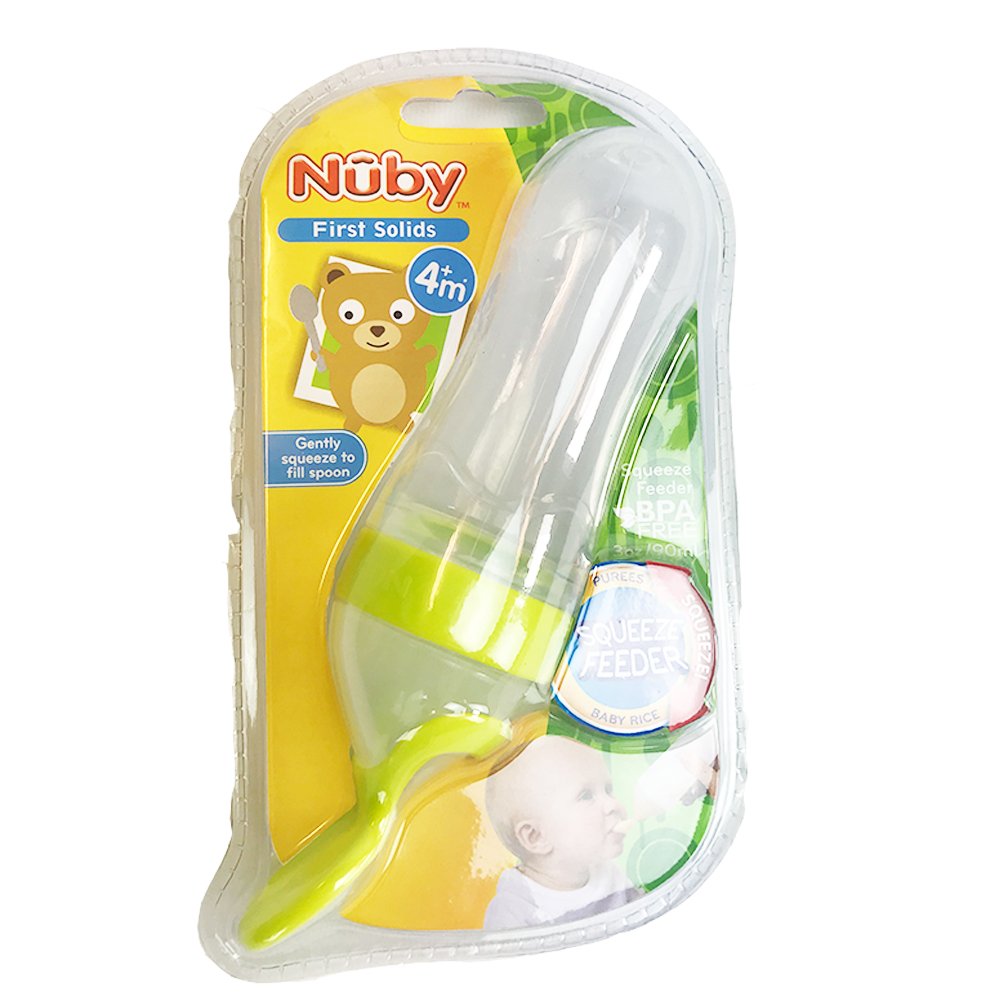 Alimentador de Silicona Nuby Natural Touch 90 ml para Viajes para Bebé