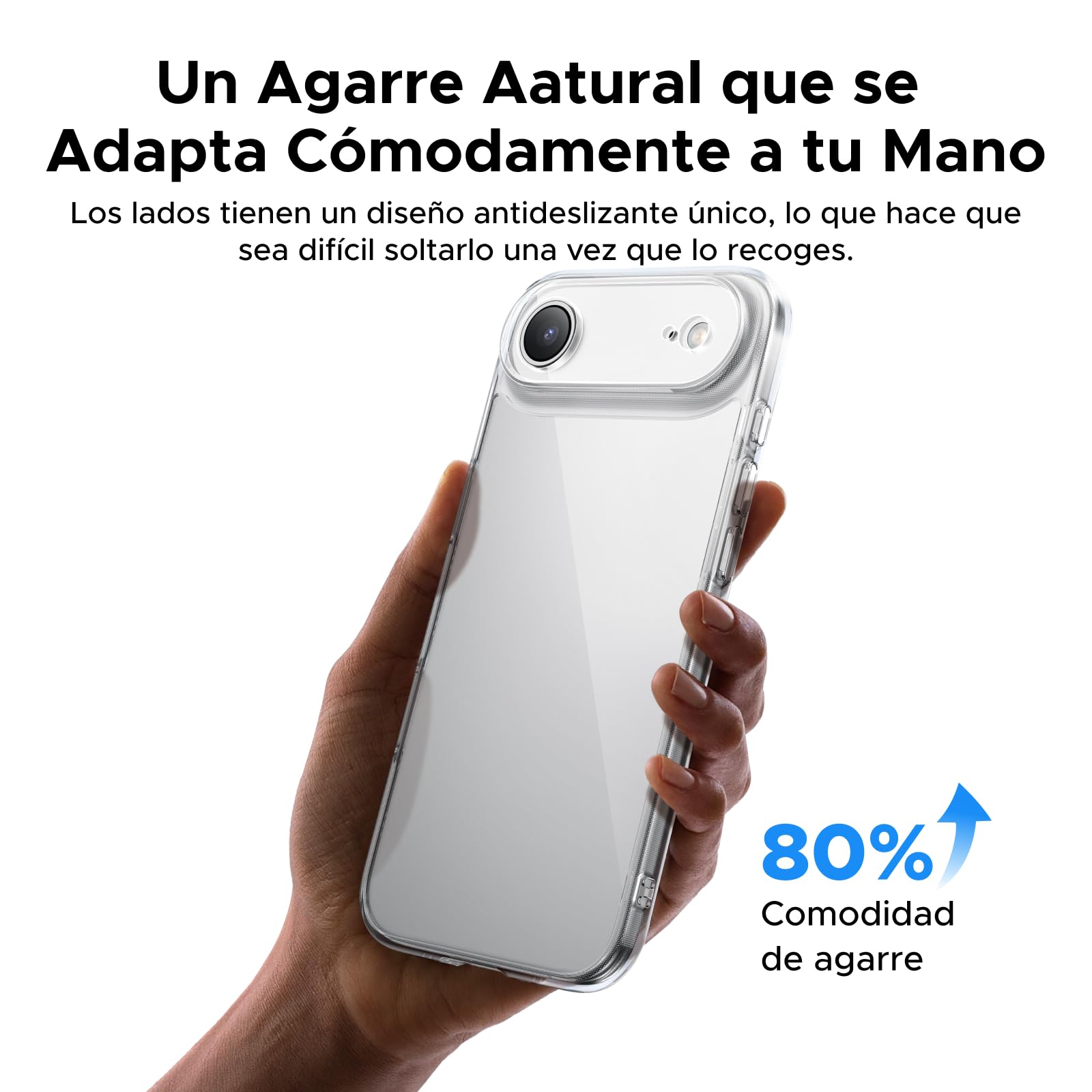 UGREEN Funda para iPhone Air, Transparente Carcasa de TPU, Anti-Amarillo Case, SGS 1.2 m Protección Anti-caídas, HD Bordes Suaves, Antiarañazos, Alta Transparencia con Cámaras Cubiertas