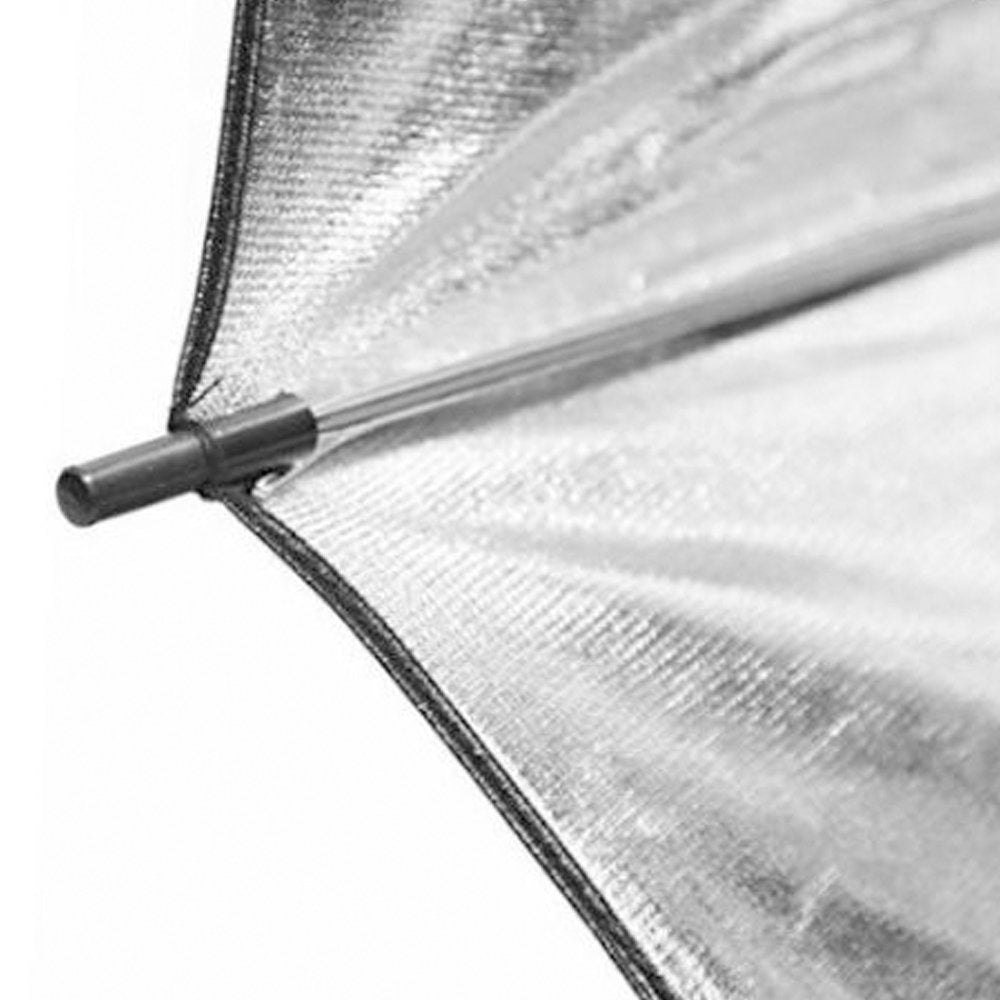 Yunchenghe Godox 40"Pulgadas 102cm Pro Estudio fotográfico Reflector Negro Paraguas de Plata para la Foto de la lámpara de Estudio de iluminación
