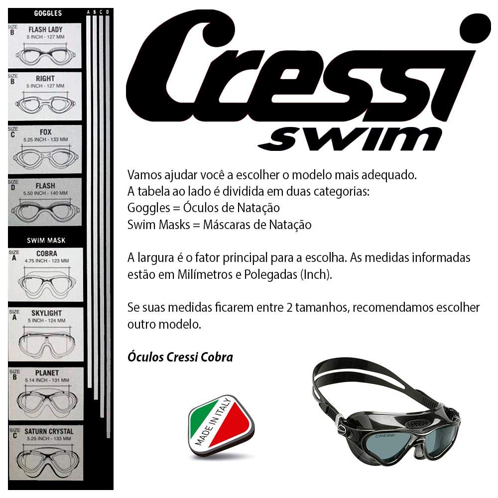 Máscara de Natación Cressi Cobra oscuro