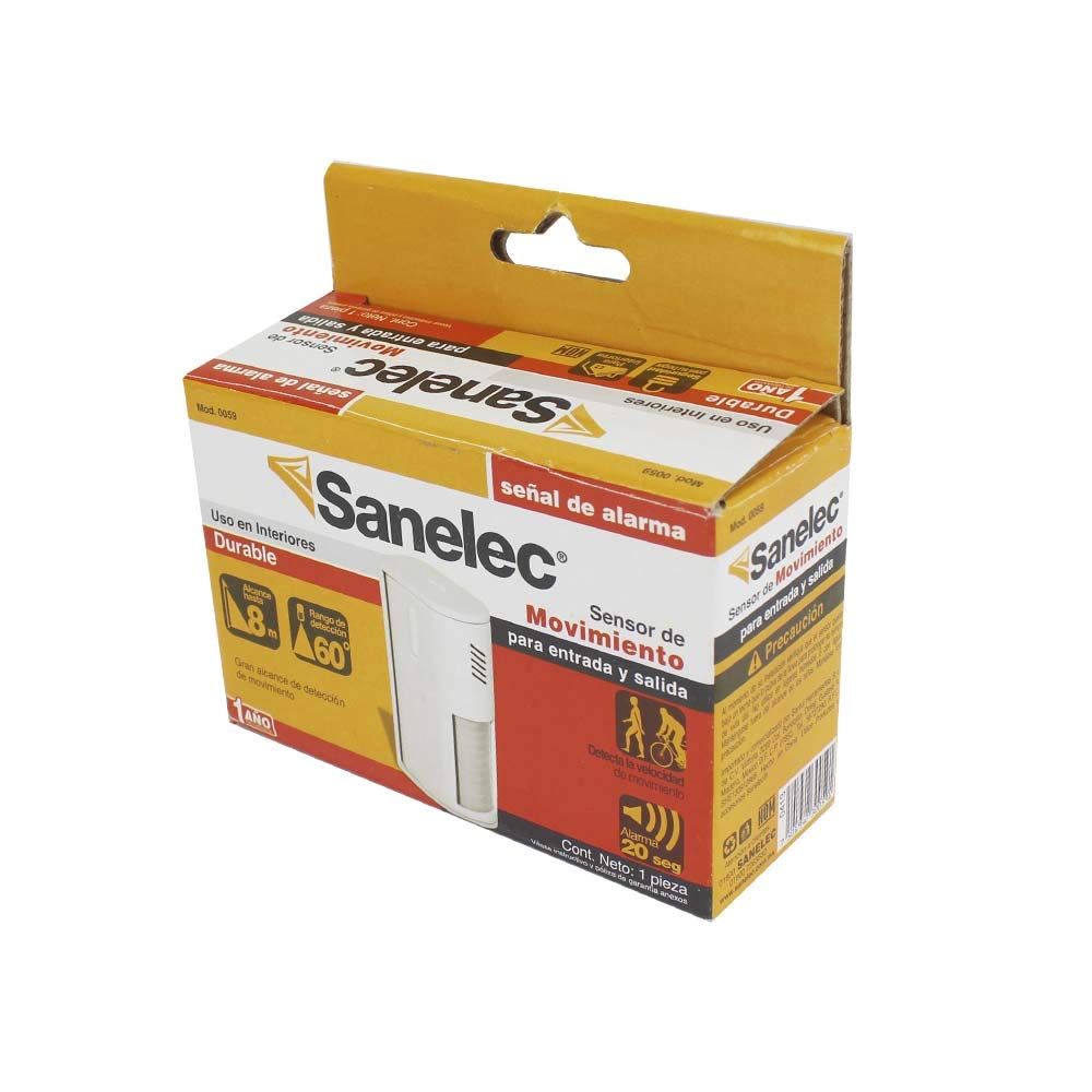 Sensor de Movimiento Sanelec 59 con Alarma