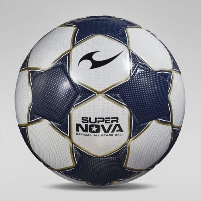 Gaser Balón Futbol Super Nova (Azul con Oro, No. 4)