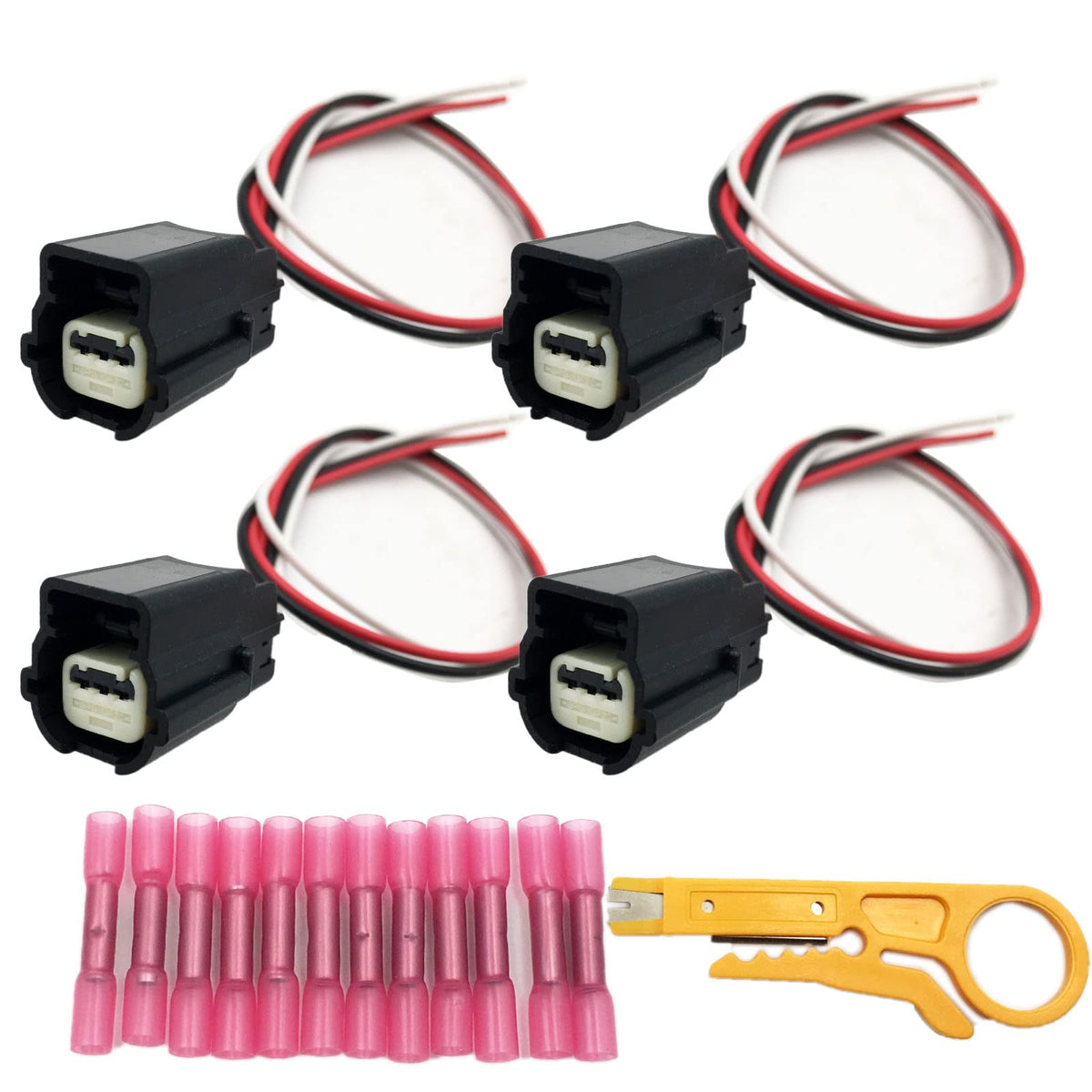 Conectores de Sensor de Estacionamiento Aokus Negro Compatibles con Cadillac Buick Chevrolet