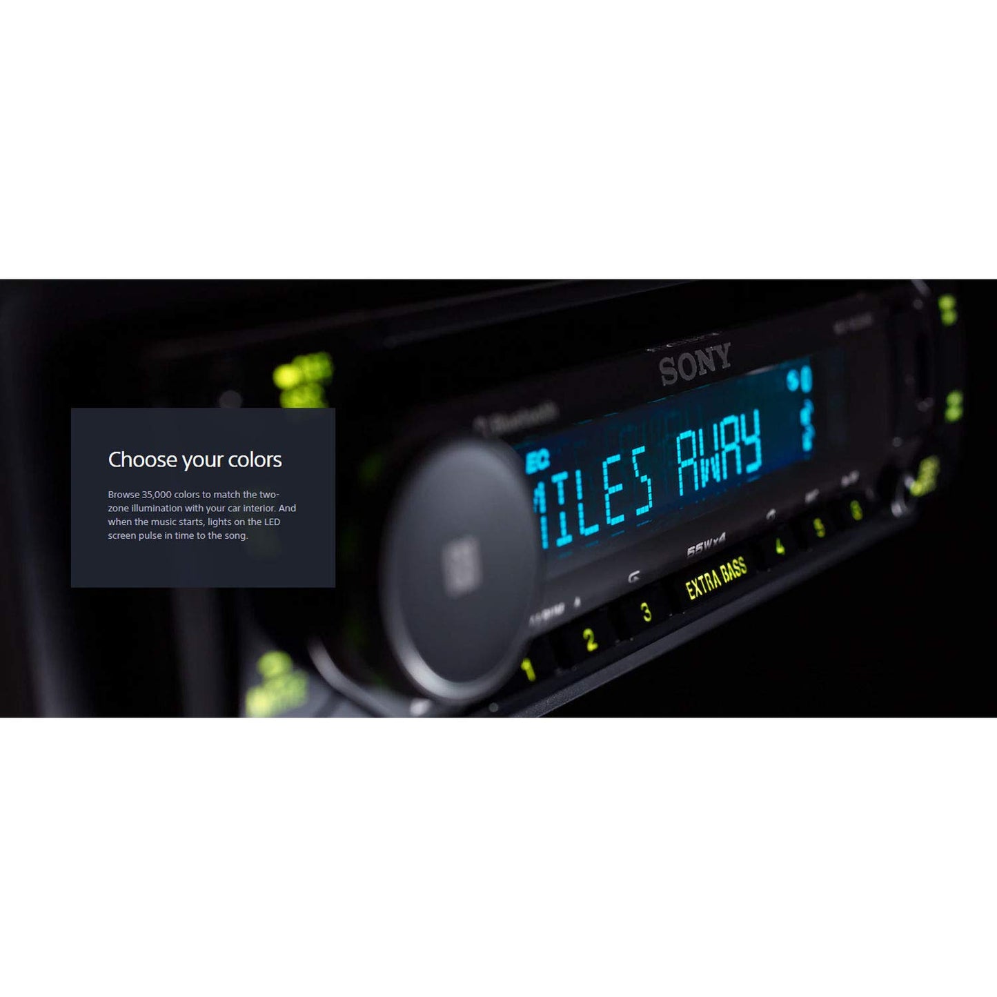 Sony MEX-N5300BT - Radio estéreo para Coche con Bluetooth, Reproductor de CD, USB/AUX, Radio, Single DIN