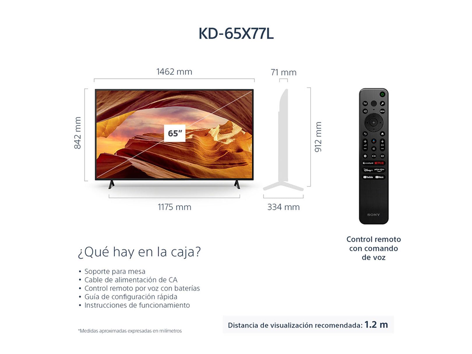 Pantalla LED 65 Pulgadas Sony BRAVIA 4K UHD Smart TV Google