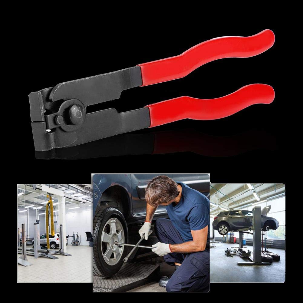Herramienta de instalación de bandas de abrazadera para juntas CV, herramienta profesional antideslizante tipo oreja CV, pinzas de bota para juntas CV (alicates de paquete de carcasa de polvo)