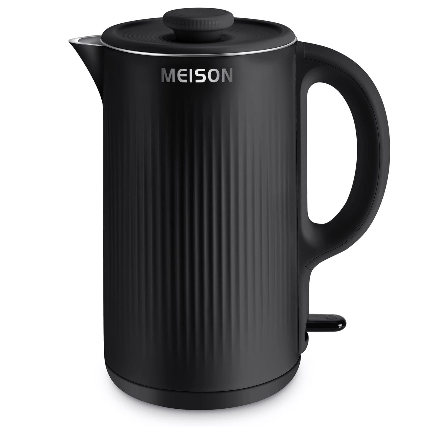 Hervidor Eléctrico MEISON Acero Inoxidable Doble Pared 1.7 Litros con Apagado Automático y Protección contra Ebullición en Seco