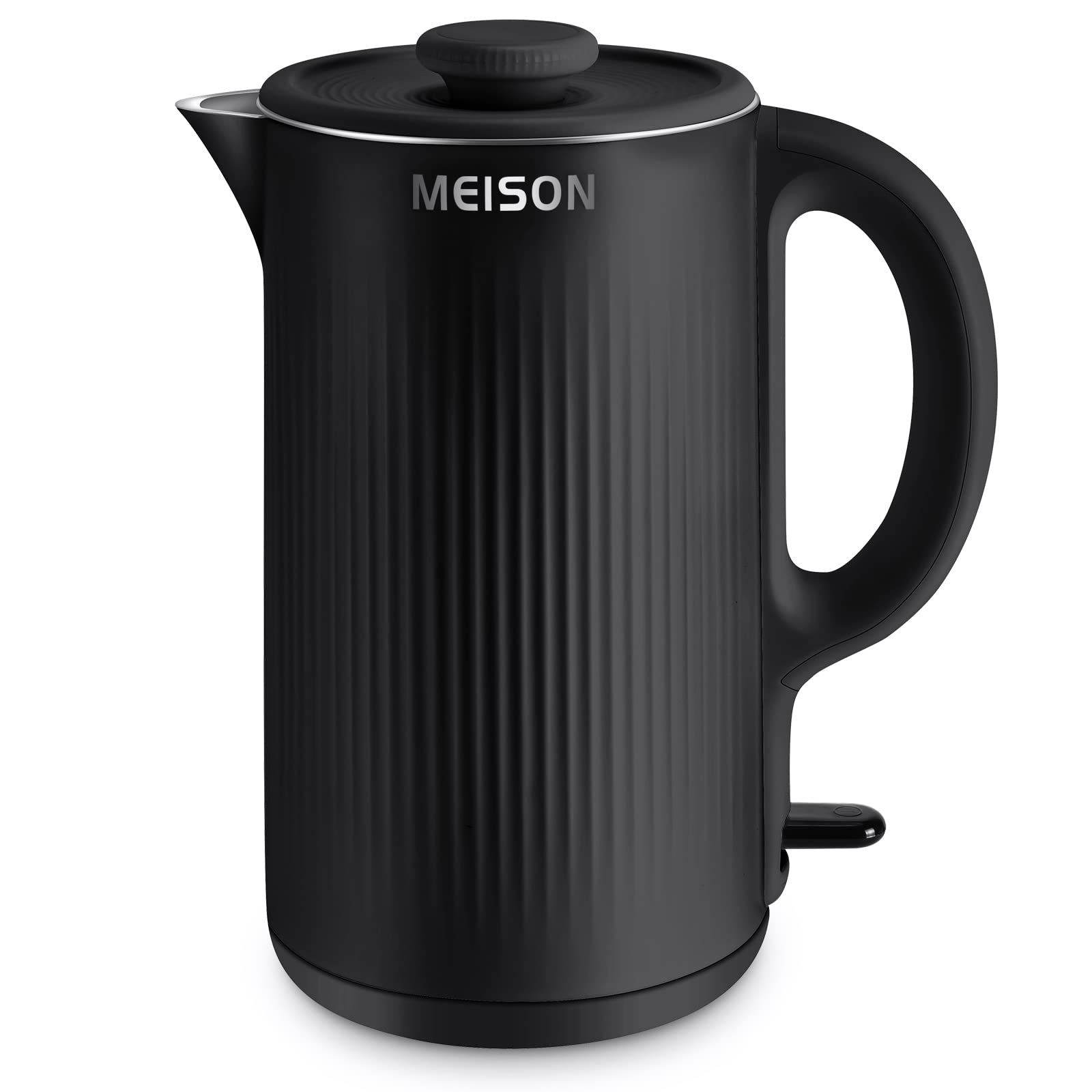 Hervidor Eléctrico MEISON Acero Inoxidable Doble Pared 1.7 Litros con Apagado Automático y Protección contra Ebullición en Seco
