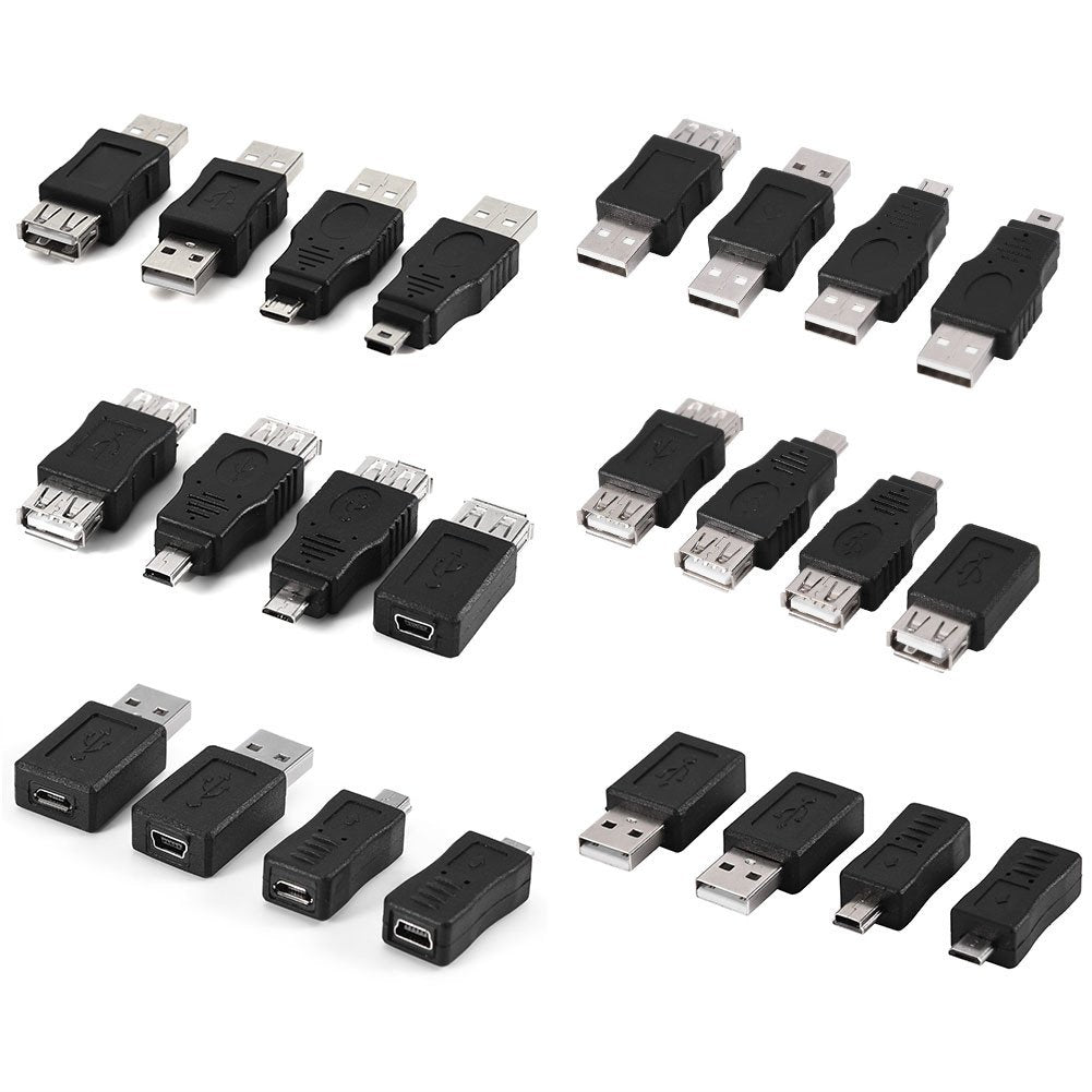Adaptador USB OTG G22 Micro Mini USB2.0 macho a hembra para Transmisión y Carga de Datos