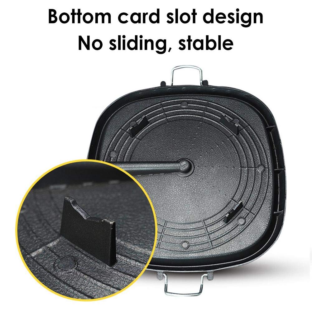 AIROKA - Sartén cuadrada antiadherente para barbacoa coreana con material natural, revestimiento de 6 capas, fácil drenaje de grasa de 11.8 pulgadas, rango de gas, para el hogar y al aire libre