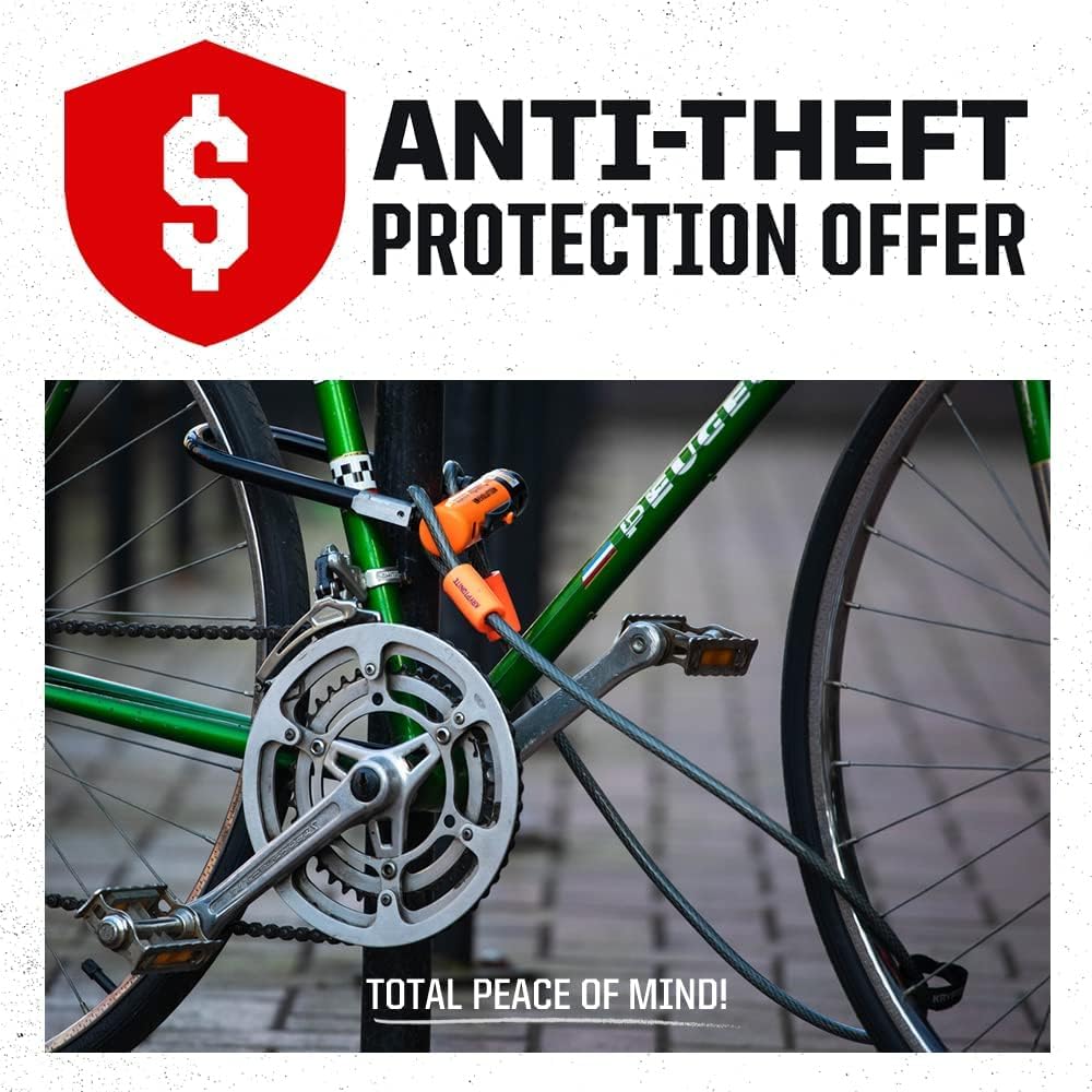 Kryptonite 999515 negro 12mm x 39" (1210) New York Chain and Evolution Series-4 Orange 14mm Disc Lock