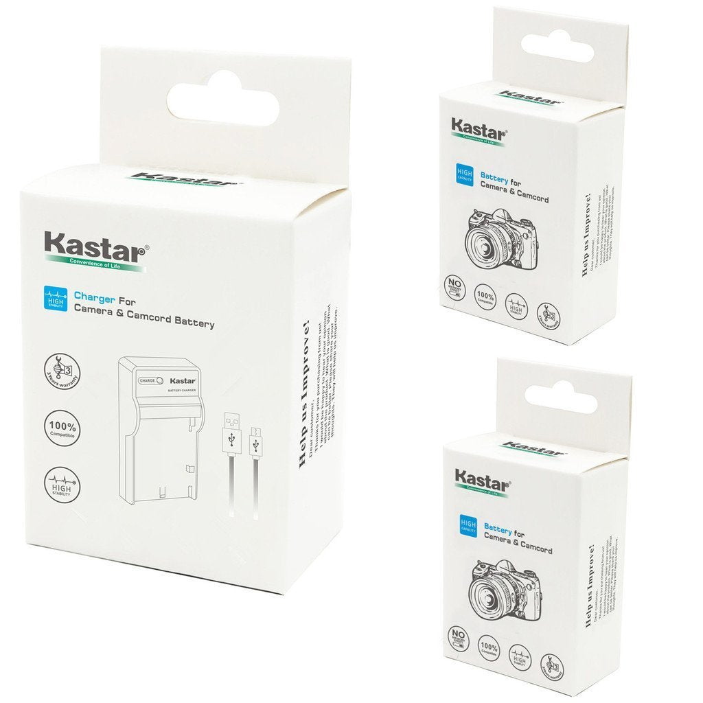 Kastar Batería X2 y cargador USB delgado para Sony NP-FM50, Sony HC1 TRV280 TRV350 TRV250 TRV19 TRV22 TRV27 TRV33 TRV460 TRV140 TRV17 TRV340 TRV38 TRV480000 TRTRV26 TRV0 TRV138 TRV608 DVD101 DVD201