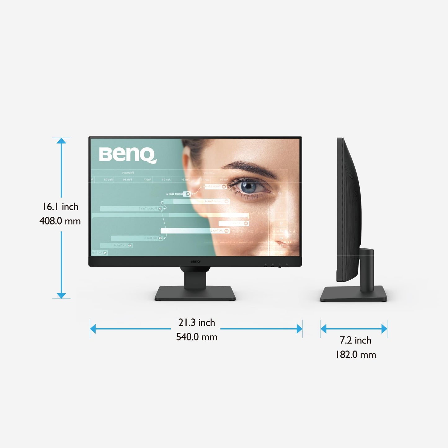 BenQ GW2790 Monitor de 27 pulgadas 100Hz FHD 1920x1080p | IPS | Cuidado de los ojos | Montaje VESA | Bisel delgado | Luz azul baja | Brillo adaptativo | DisplayPort | HDMI x2