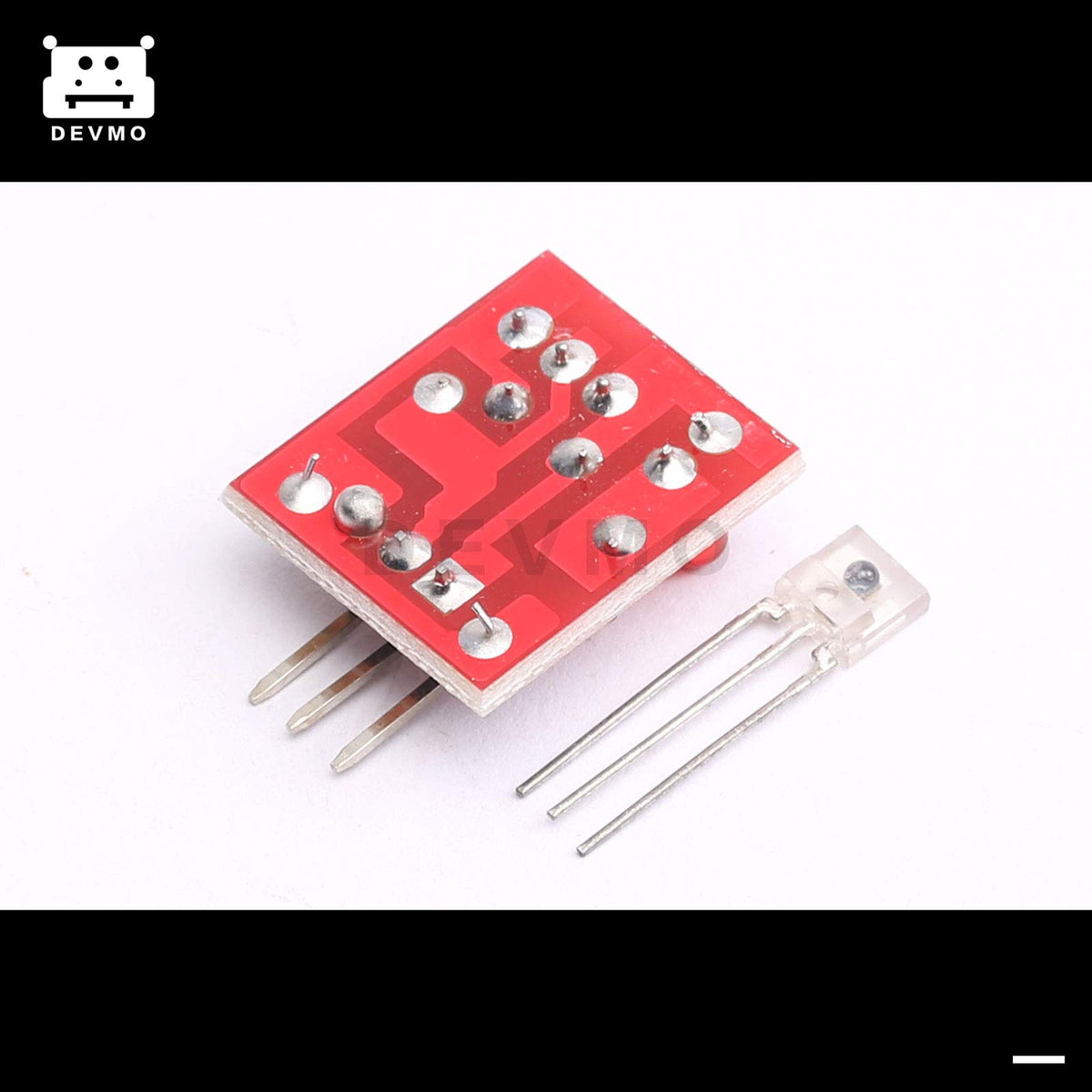 Módulo Sensor Láser DEVMO Arduino Tubo Receptor Transmisor Placa no Modulado