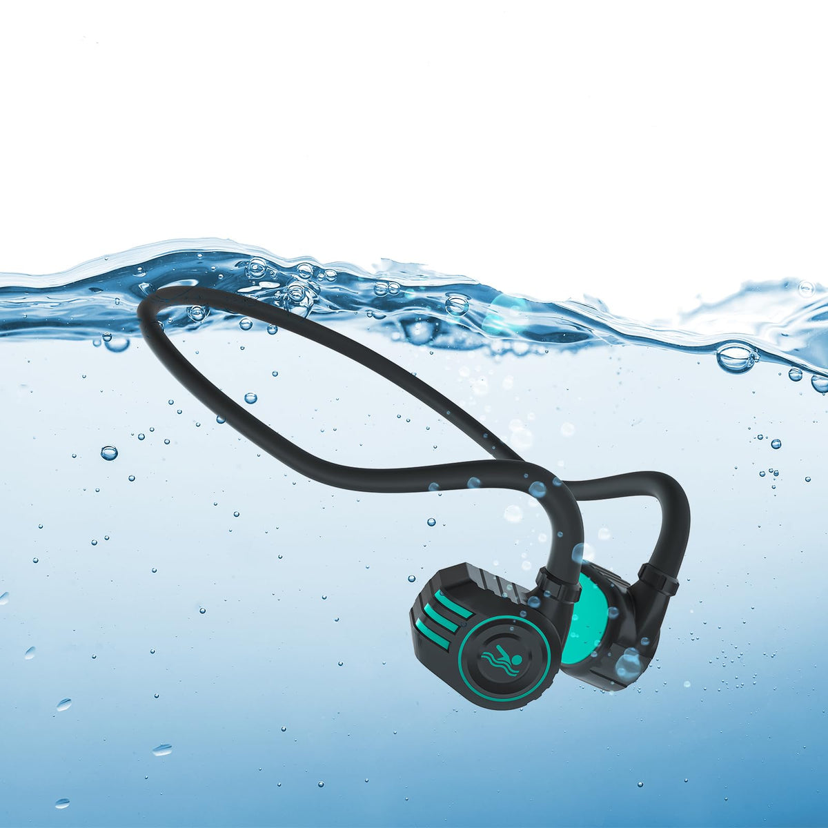 Auriculares de Natación de Conducción Ósea Bluetooth 5.3 IP68 Impermeable Memoria 8G para Correr y Ciclismo