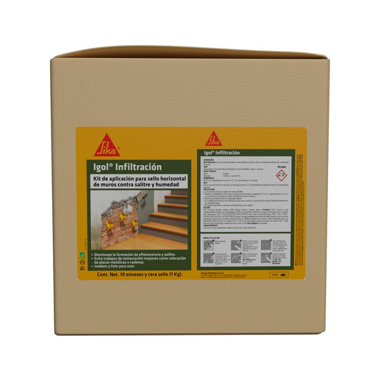 Kit de Aplicación SIKA Igol Infiltración Predosificado Embudo y Cera 4L