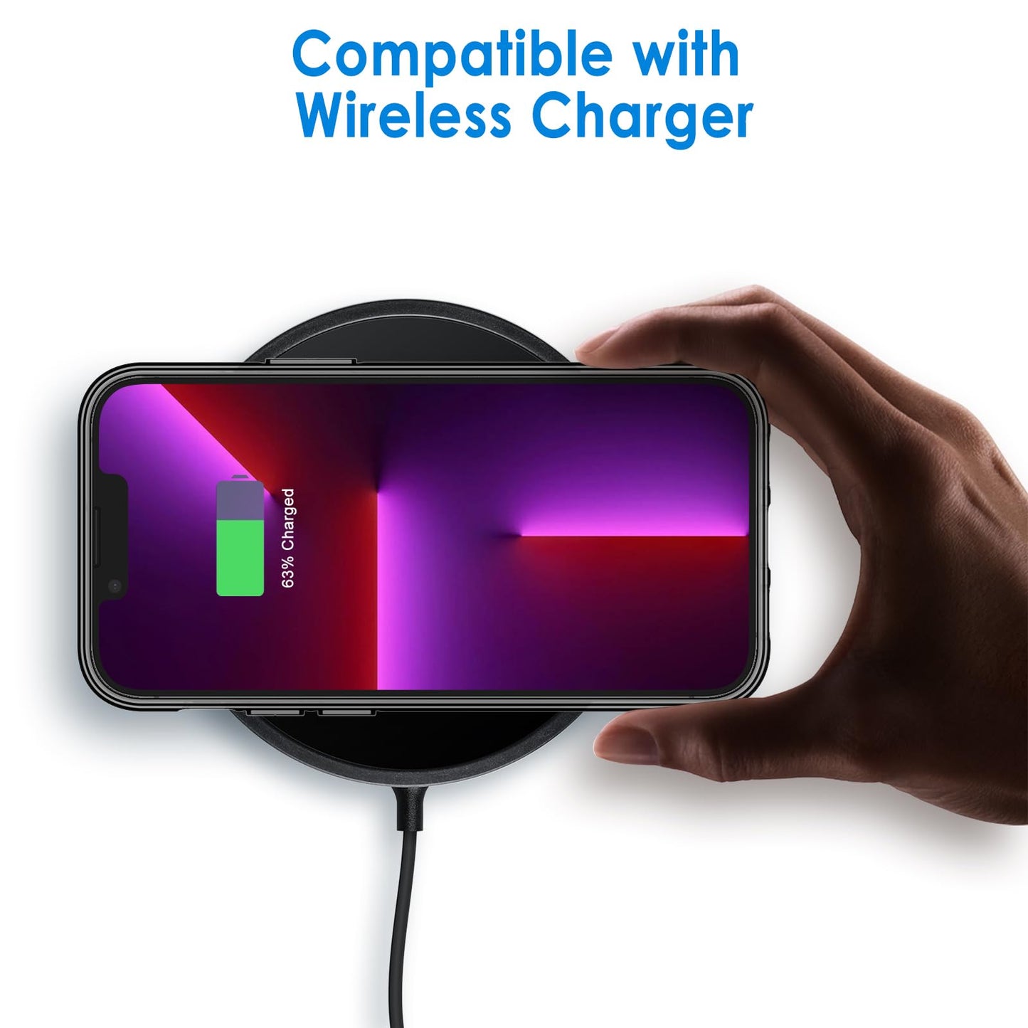 JETech Funda para iPhone 13 Pro MAX 6,7 Pulgadas, Anti-Amarillo Carcasa de Parachoques Prueba Golpes, Respaldo Transparente Antiarañazos (Negro)