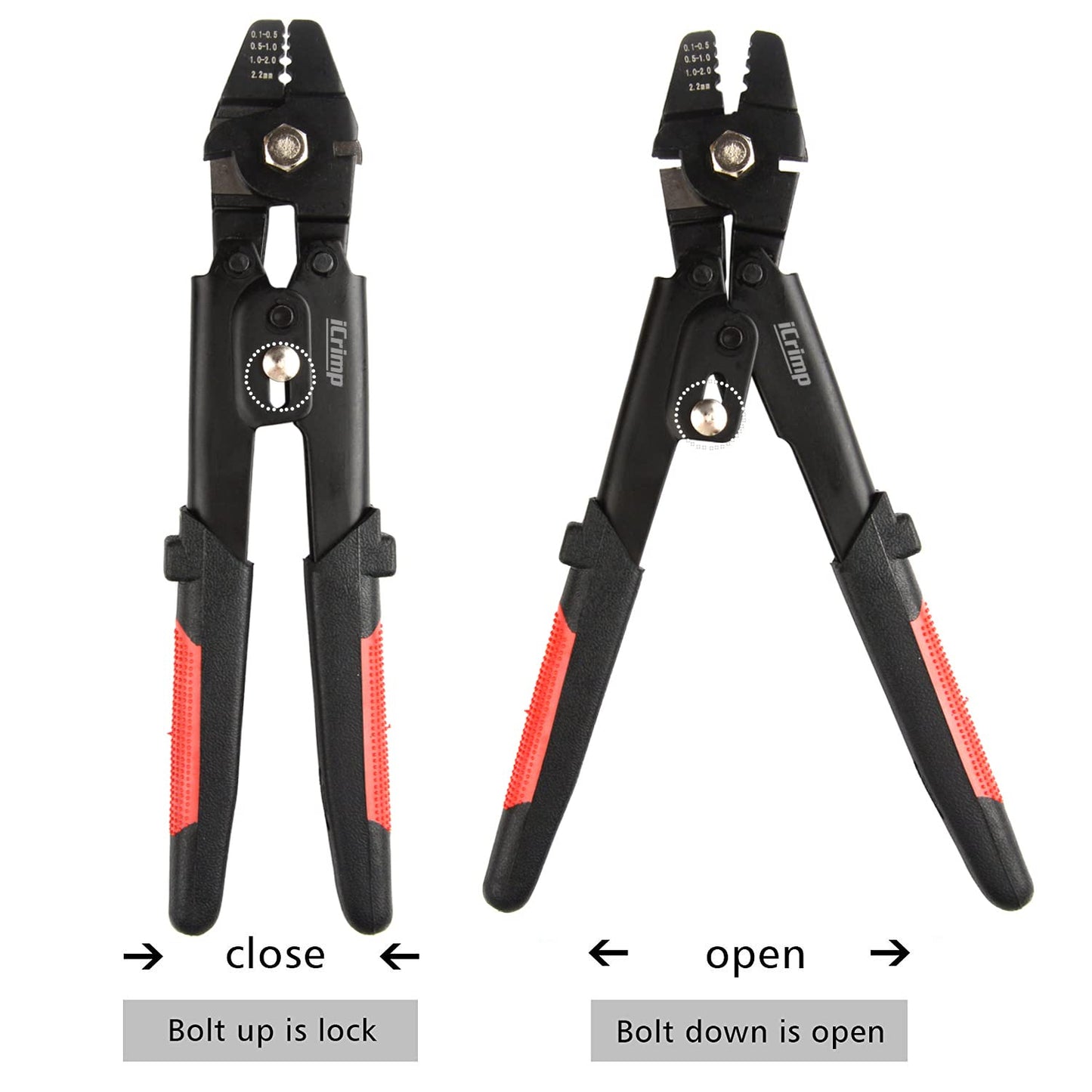 Cuerda de alambre de Iwiss SWAGER para crimpar líneas de pesca hasta 2.2 mm