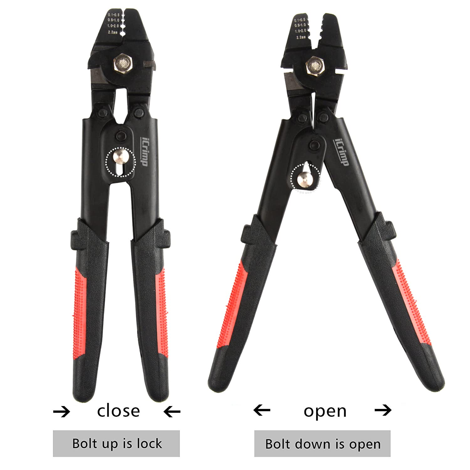 Cuerda de alambre de Iwiss SWAGER para crimpar líneas de pesca hasta 2.2 mm