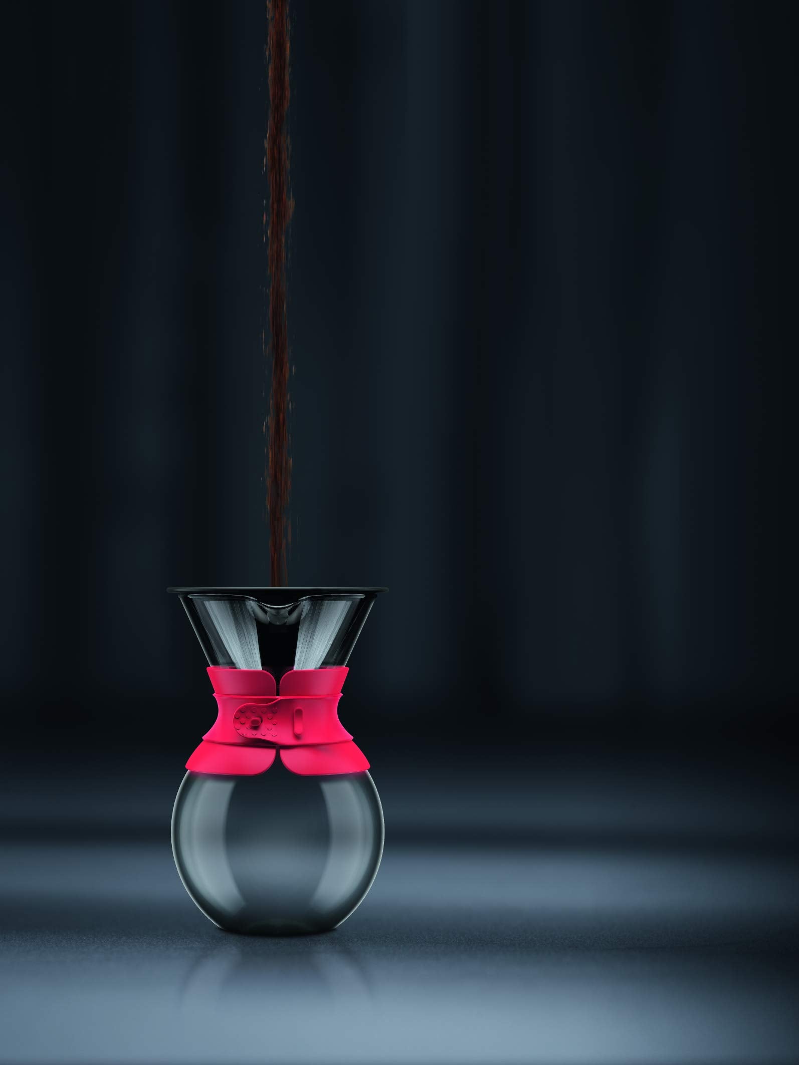 Bodum Pour Over Coffee Maker with Borosilicate Glass Carafe and Stainless Steel Permanent Filter
