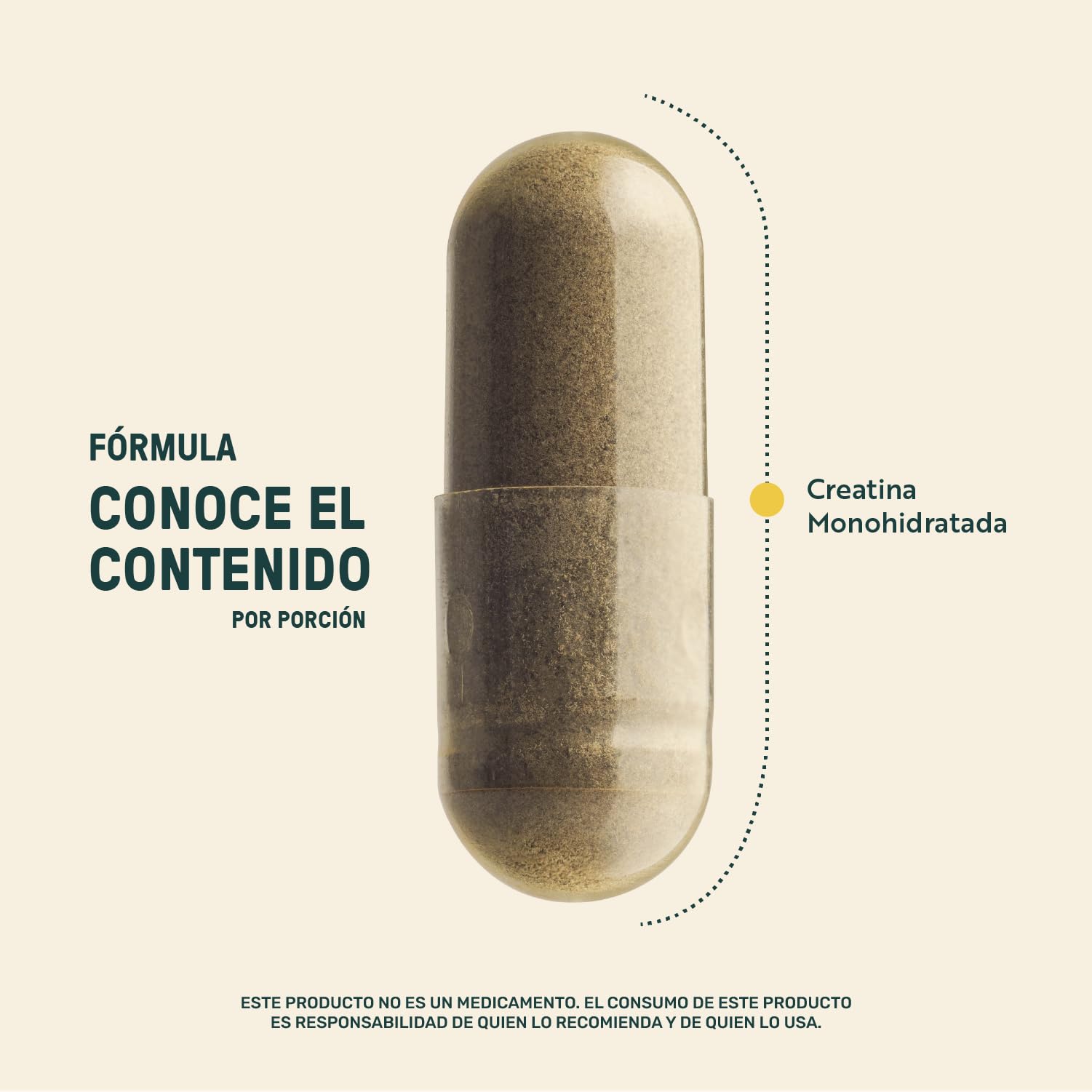 LIFE 360+ Pure Creatine | 180 Cápsulas | Creatina Monohidratada en Cápsulas | Cáps de Gelatina Dura | 60 Porciones por Envase | Sin Colorantes Añadidos