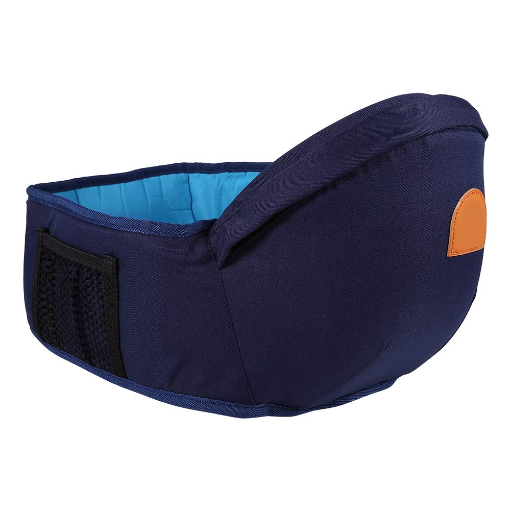 Asiento de Cadera Portabebés Asixx Azul Oscuro Diseño de Cinturón Acolchado para Bebés