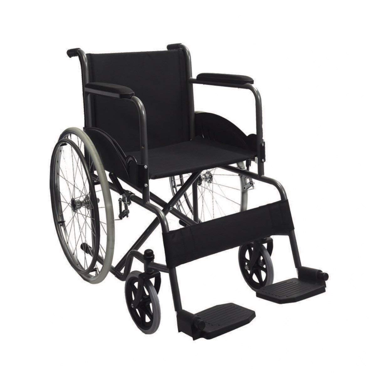 Silla de Ruedas Mobicare Negra Plegable Todo Terreno Ligera para Adultos