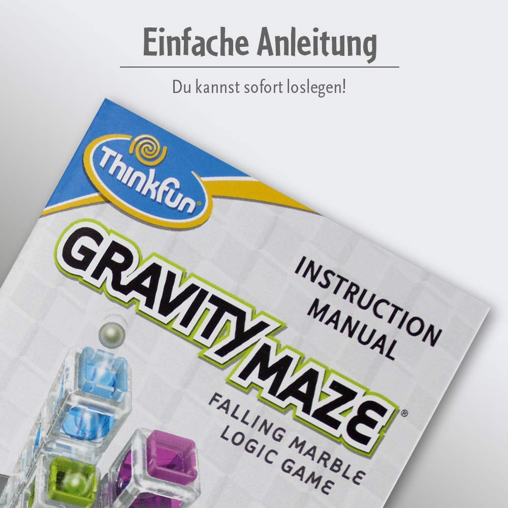 Juego de Lógica Ravensburger ThinkFun Multicolor Gravity Maze para Niños Edad 8+ Años
