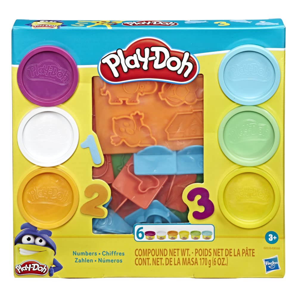 Set de Números de Compuesto de Modelado Play-Doh Surtido con Accesorios para Niños y Niñas