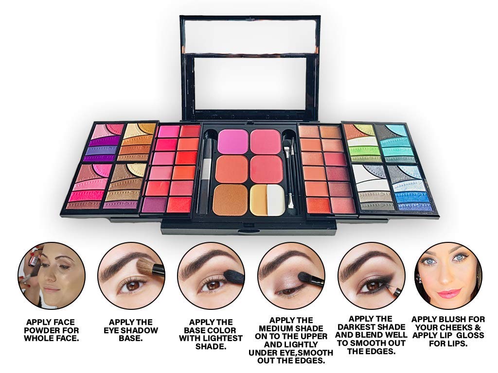 ETA Cosmetics ETA Ultimate Combination Mineral Makeup Set 71 Colors 23.2 Oz