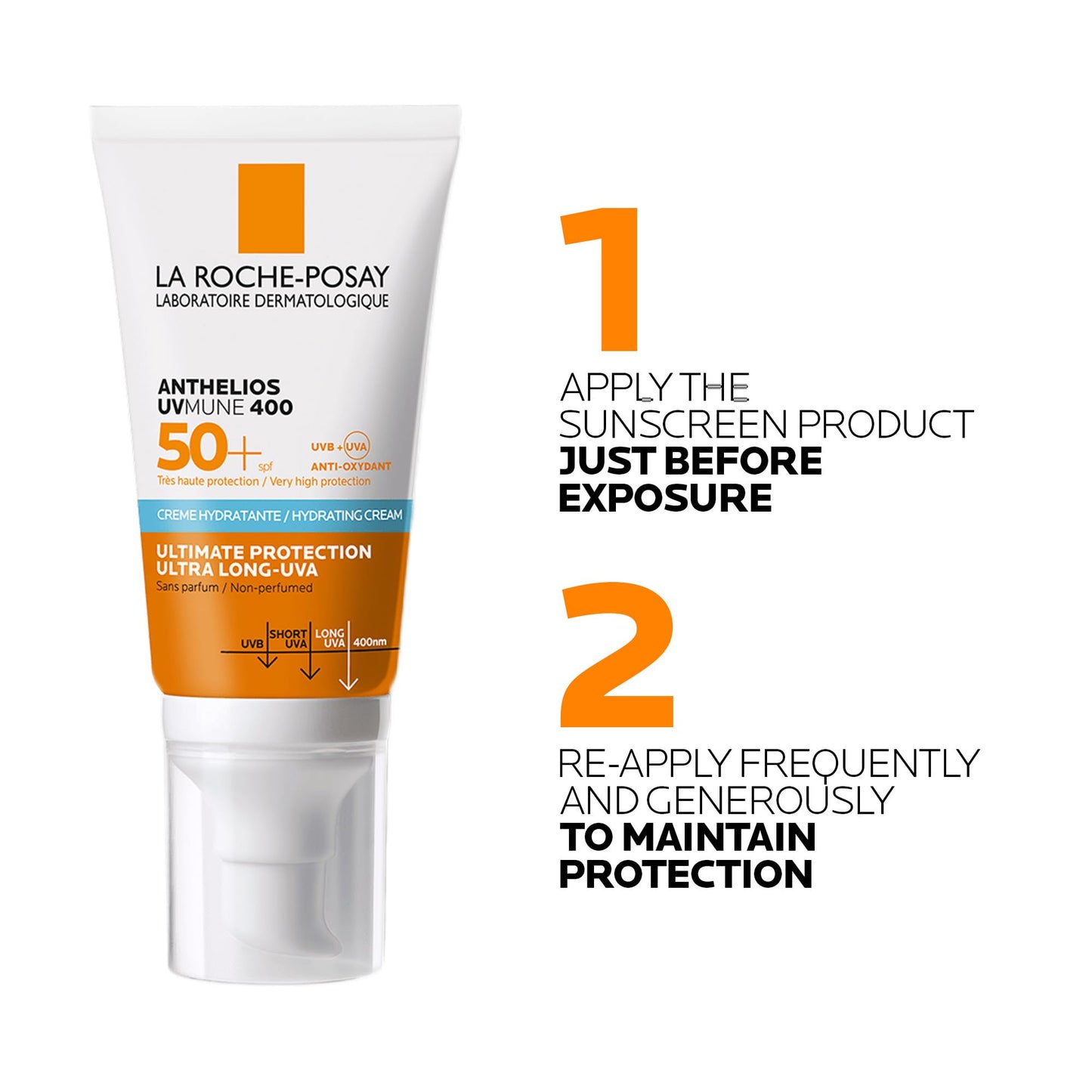 La Roche Posay Anthelios UV Mune 400 Crema sin Color 50 ml
