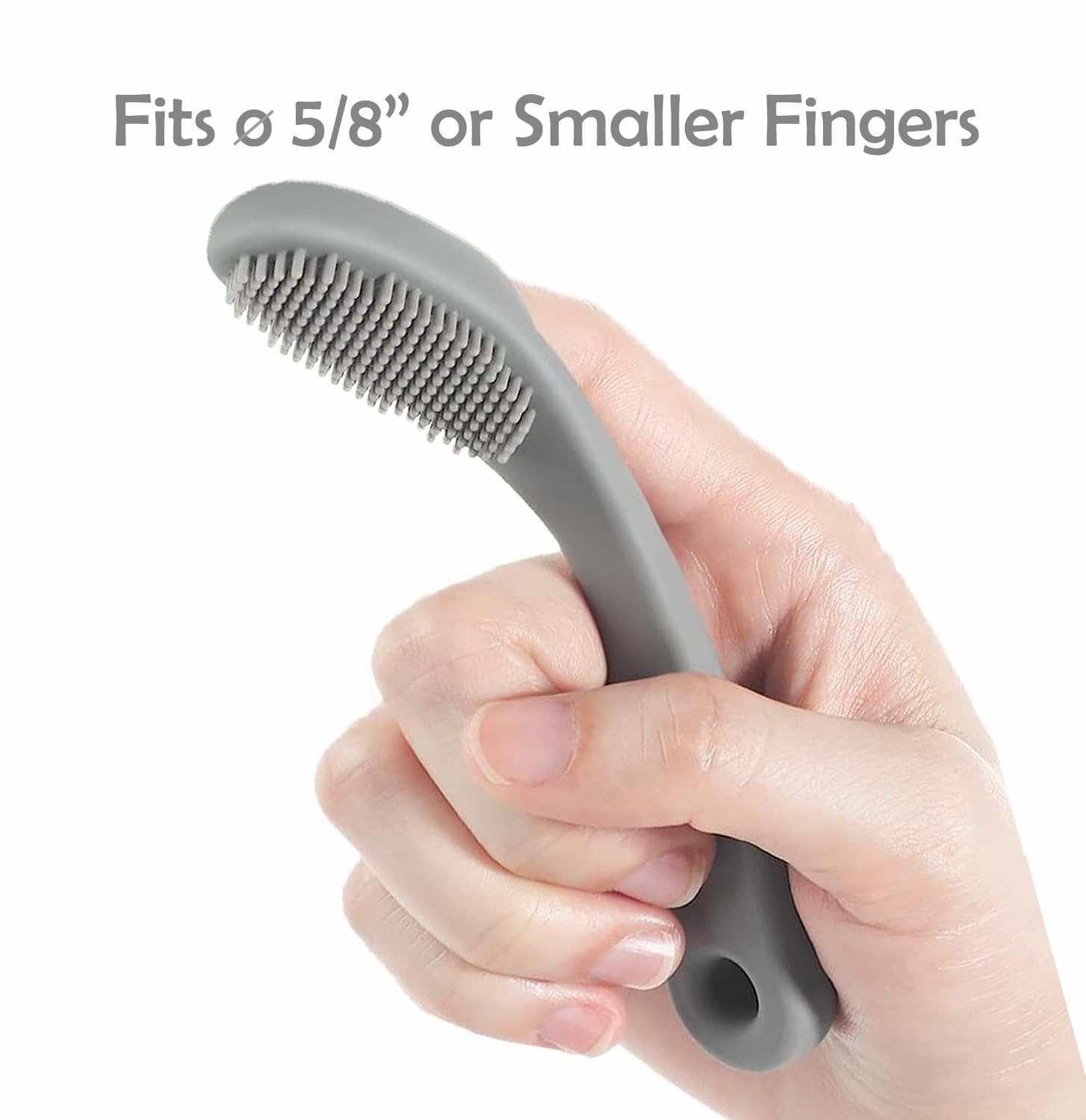 Pet Republique - cepillo para polvo de dientes con mango para perros y gatos, silicona súper suave, estilo de inserción de dedos (3 unidades), Gris, Azul, Rojo