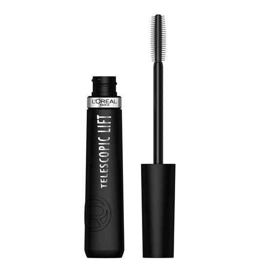 L'Oreal Paris Mascara de pestañas Telescopic Lift Lavable, Negro, 10 ml