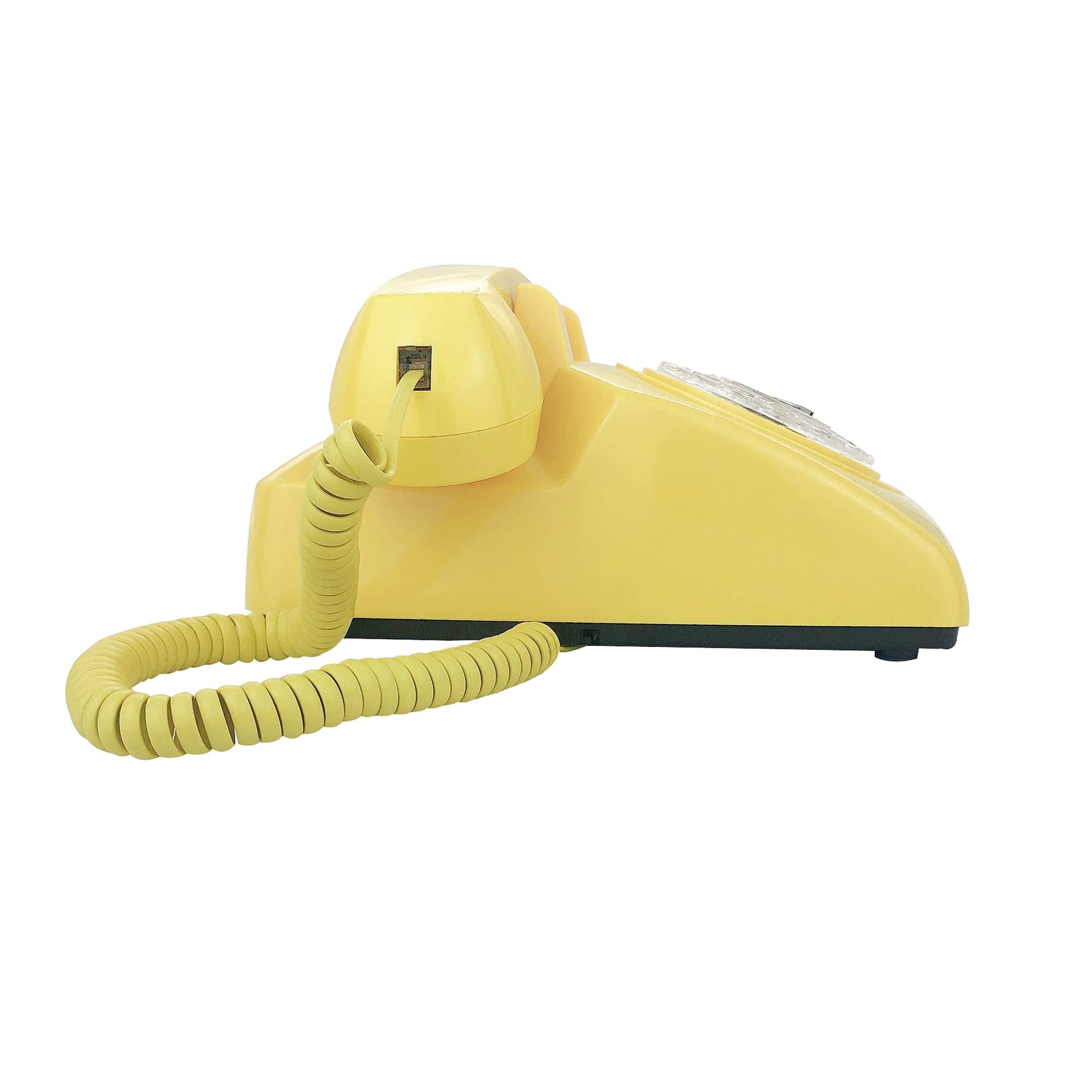 TelPal - Teléfono retro de una sola línea con cable de computadora, esfera giratoria clásica, clásico, manos libres, teléfono fijo para el hogar/oficina/hotel, teléfonos antiguos para personas mayores