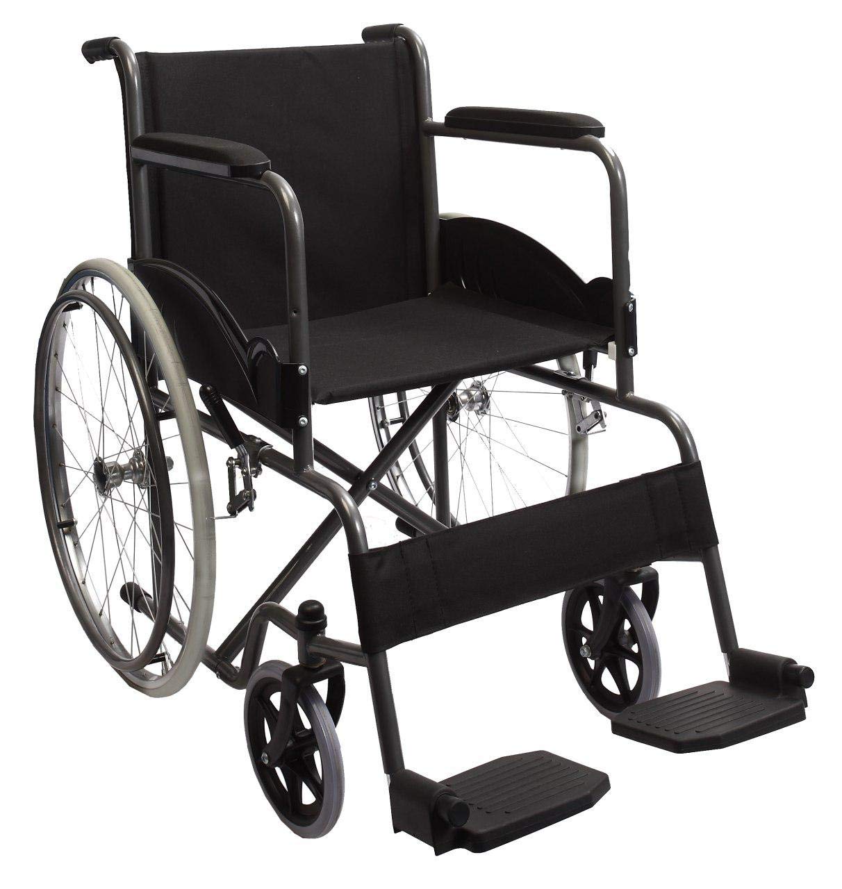 Silla de Ruedas Mobicare Negra Plegable Todo Terreno Ligera para Adultos