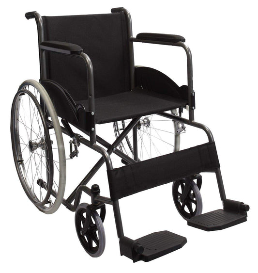 Silla de Ruedas Mobicare Negra Plegable Todo Terreno Ligera para Adultos